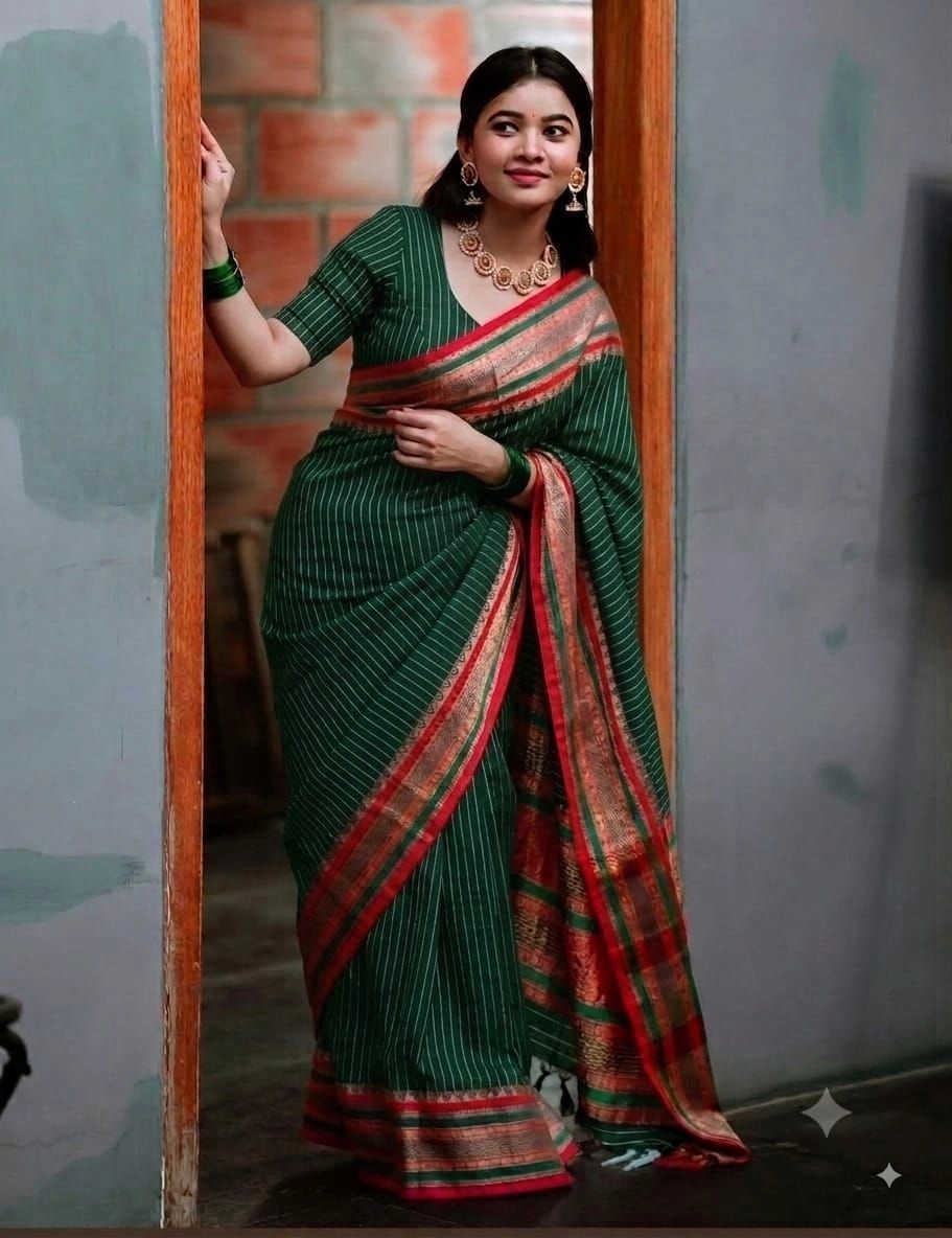 Narayanpet Cotton Sarees Wirthblouse 9