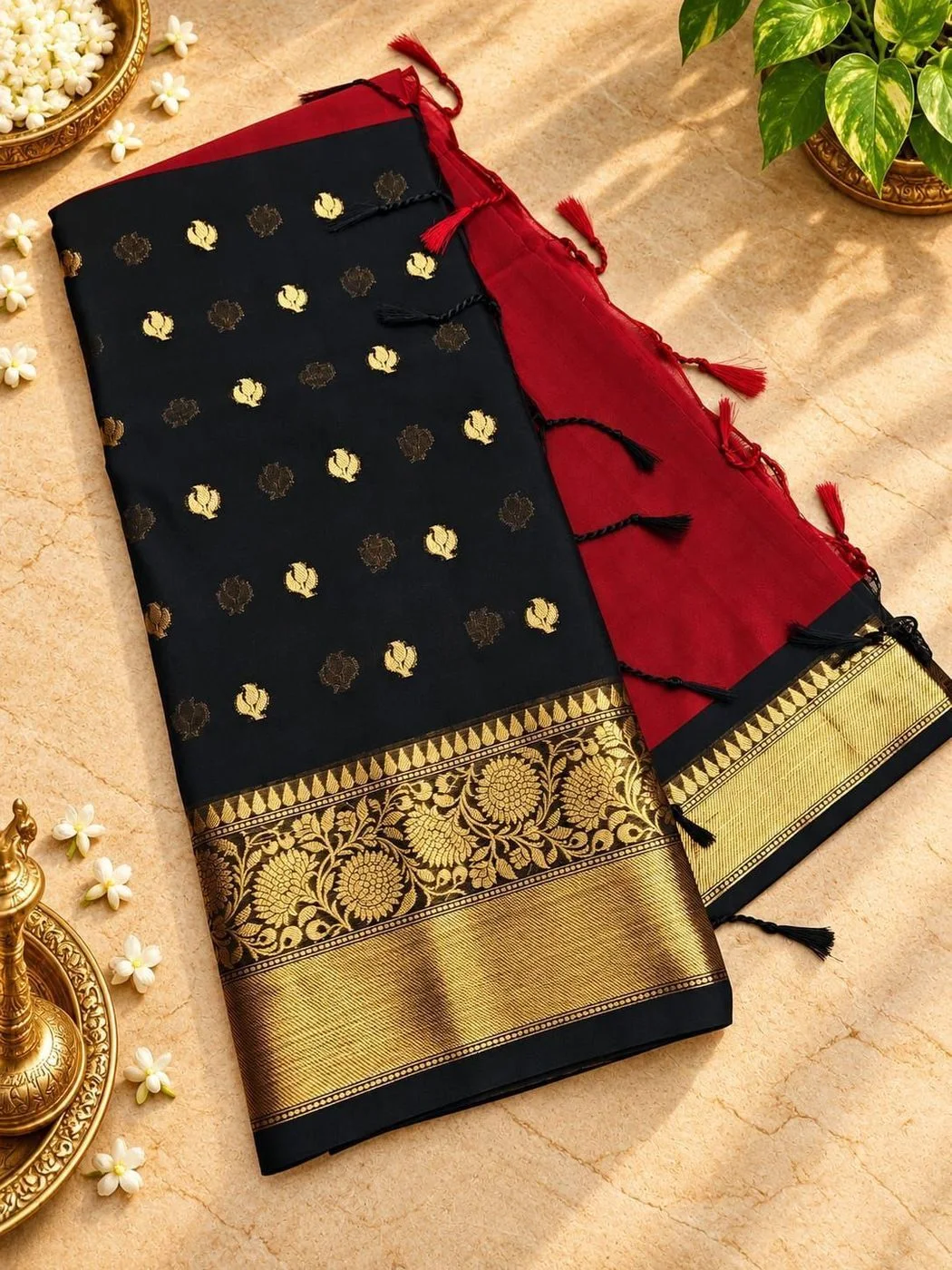 Banarasi Tssue Silk Saree with blouse 4