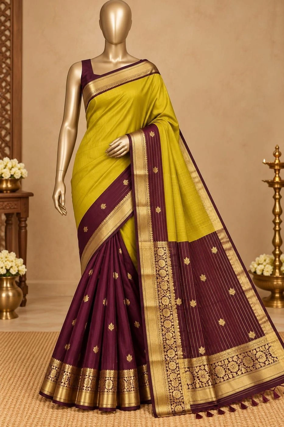 Banarasi Tssue Silk Saree with blouse 12