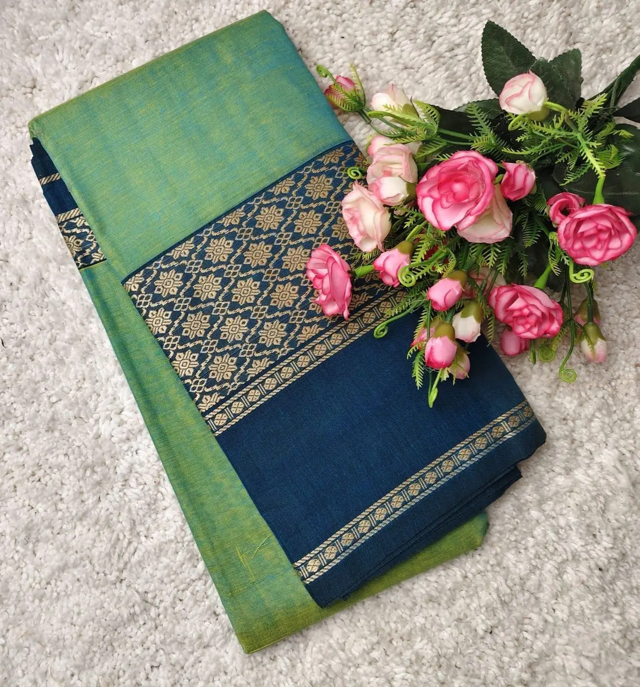 Narayanpet big Border Cotton Sarees 11