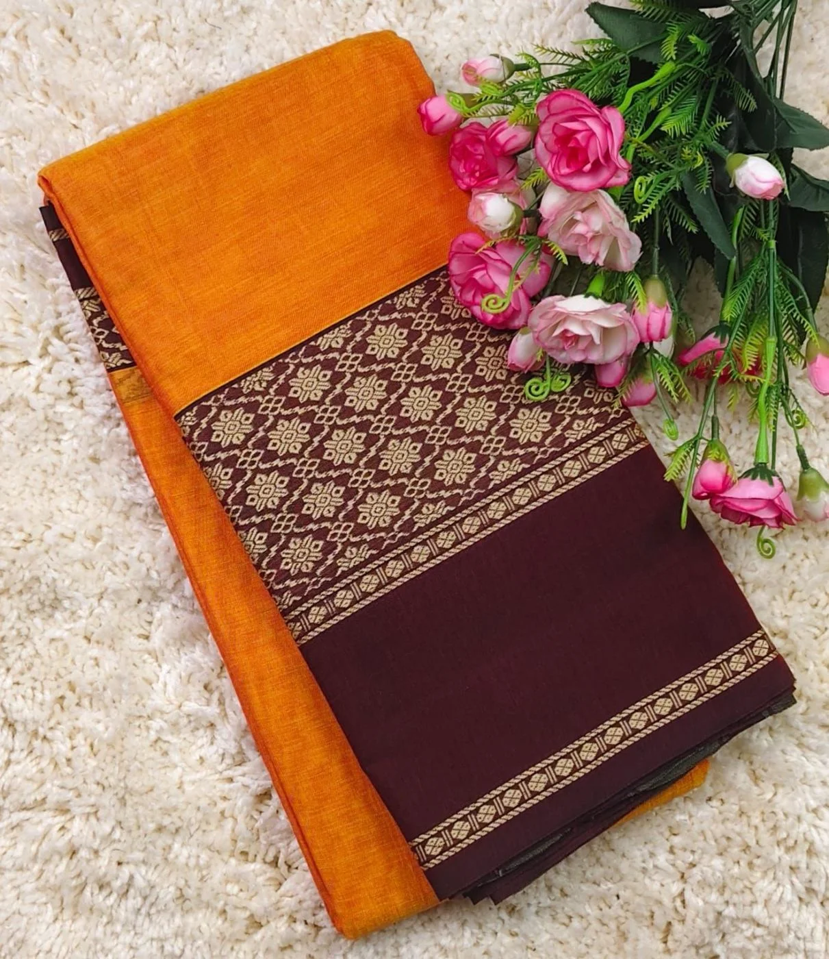 Narayanpet big Border Cotton Sarees 13