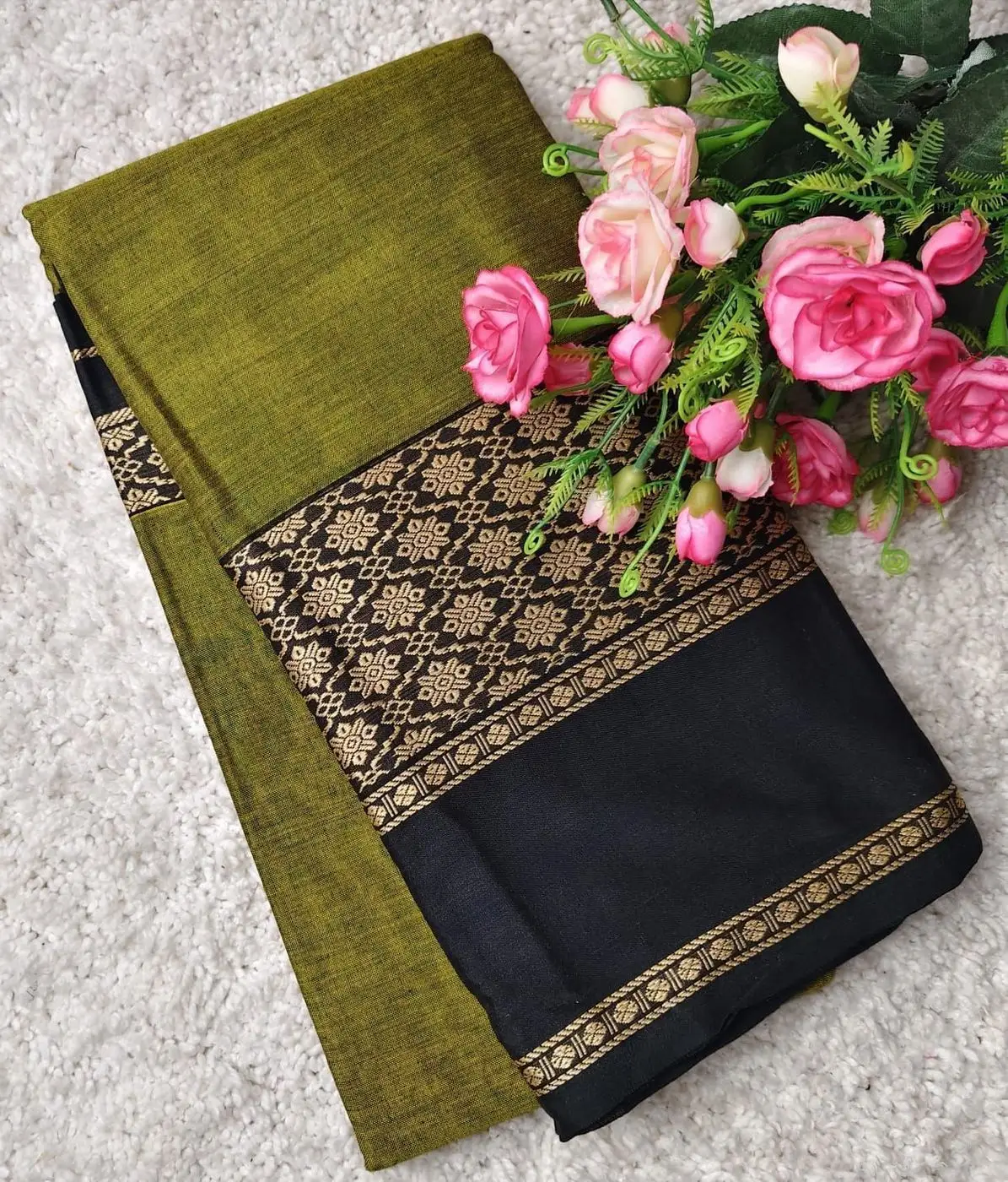 Narayanpet big Border Cotton Sarees 14