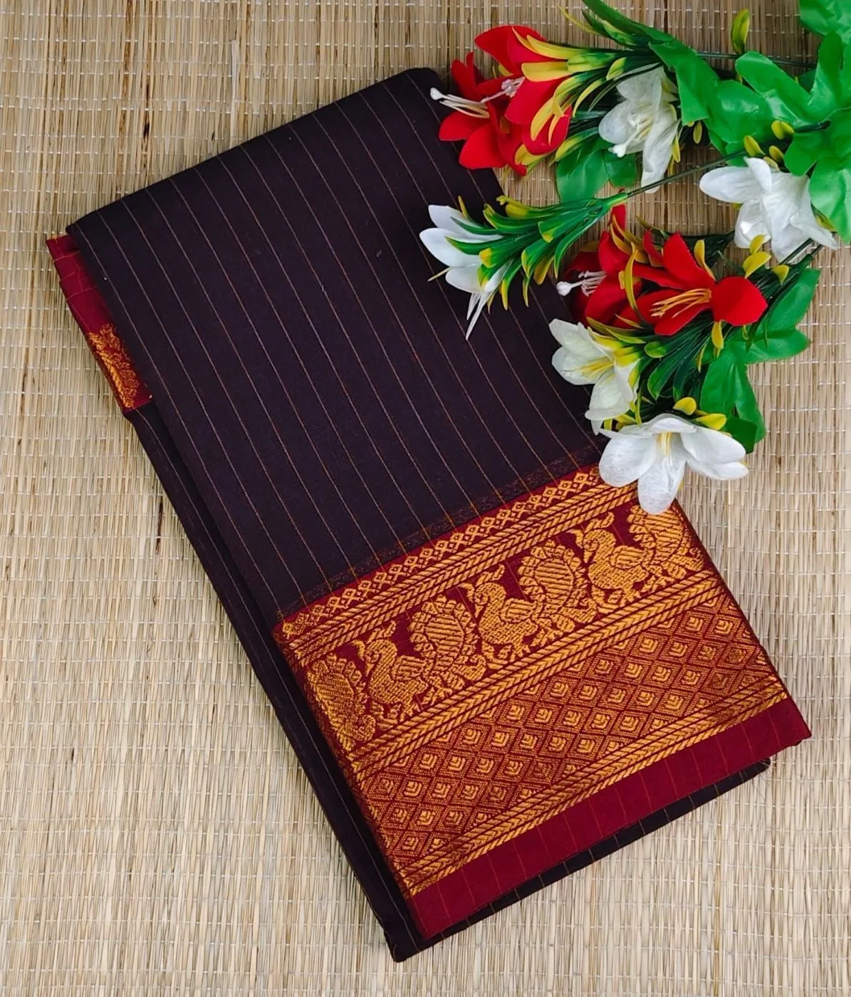 Narayanpet Checked Cotton Sarees 1