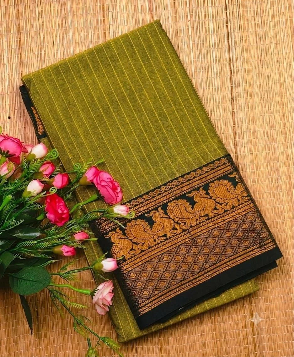 Narayanpet Checked Cotton Sarees 4