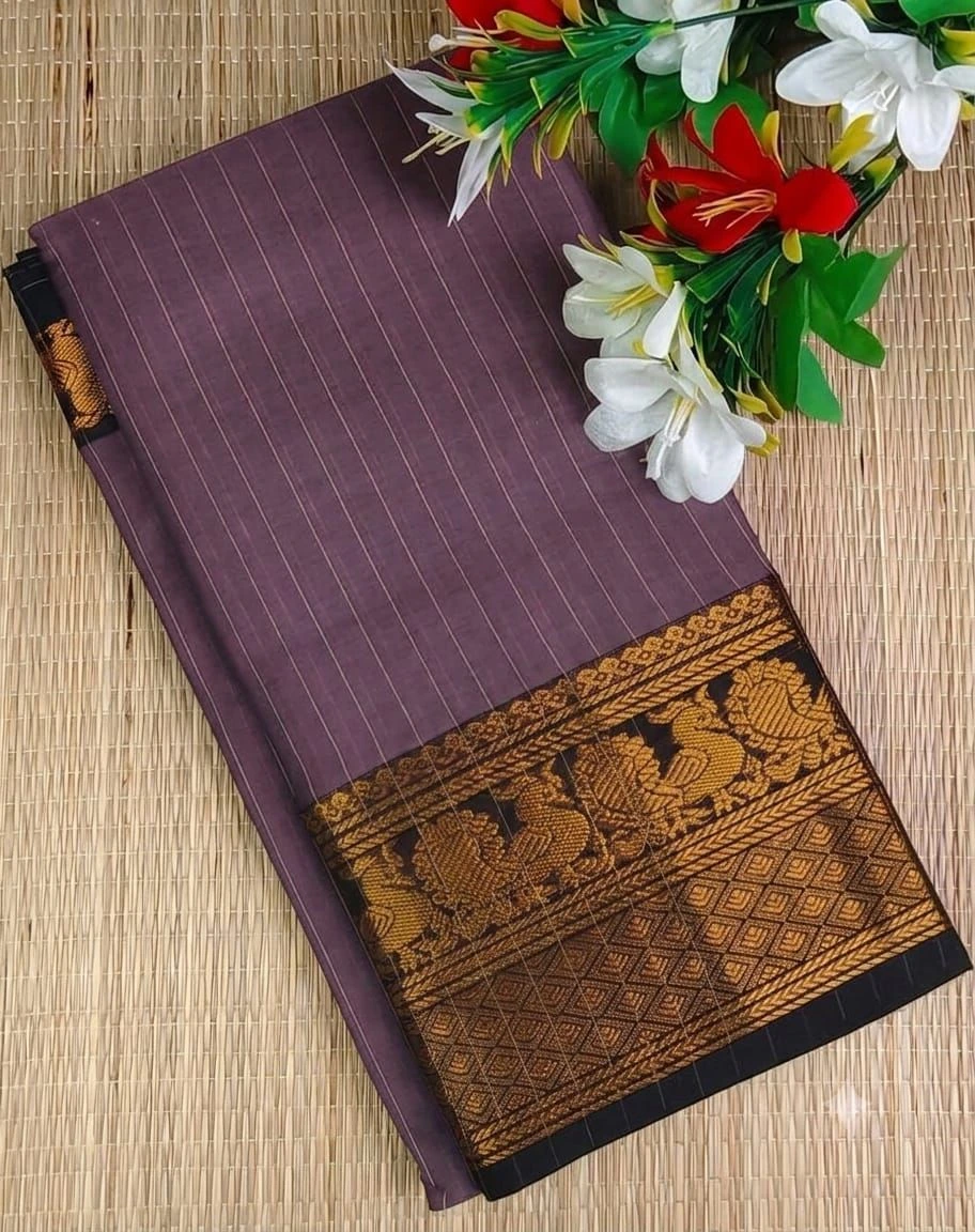 Narayanpet Checked Cotton Sarees 5