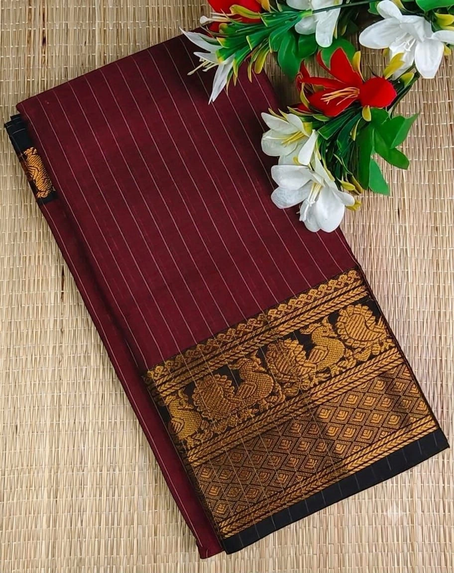 Narayanpet Checked Cotton Sarees 6