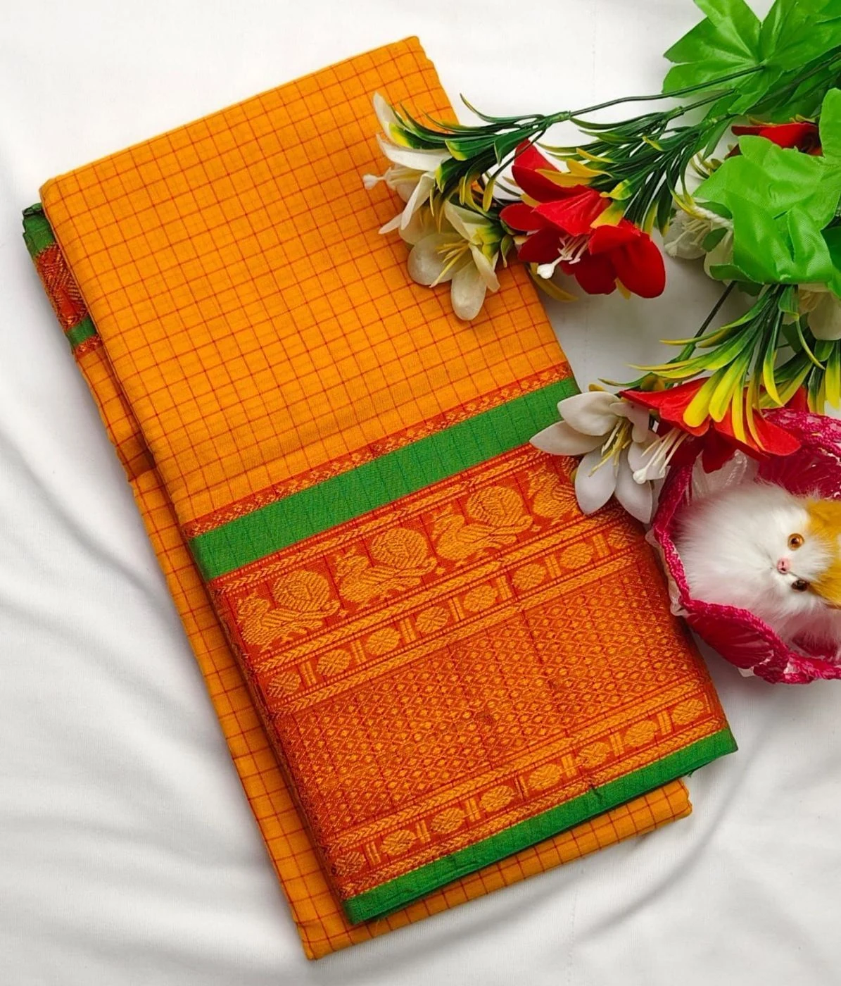Narayanpet Checked Cotton Sarees 12