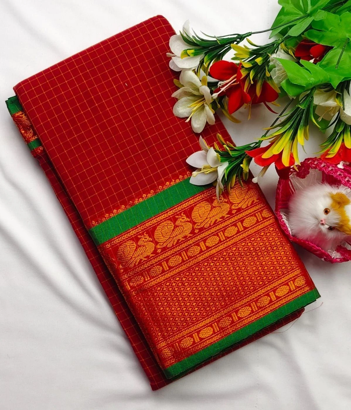 Narayanpet Checked Cotton Sarees 13