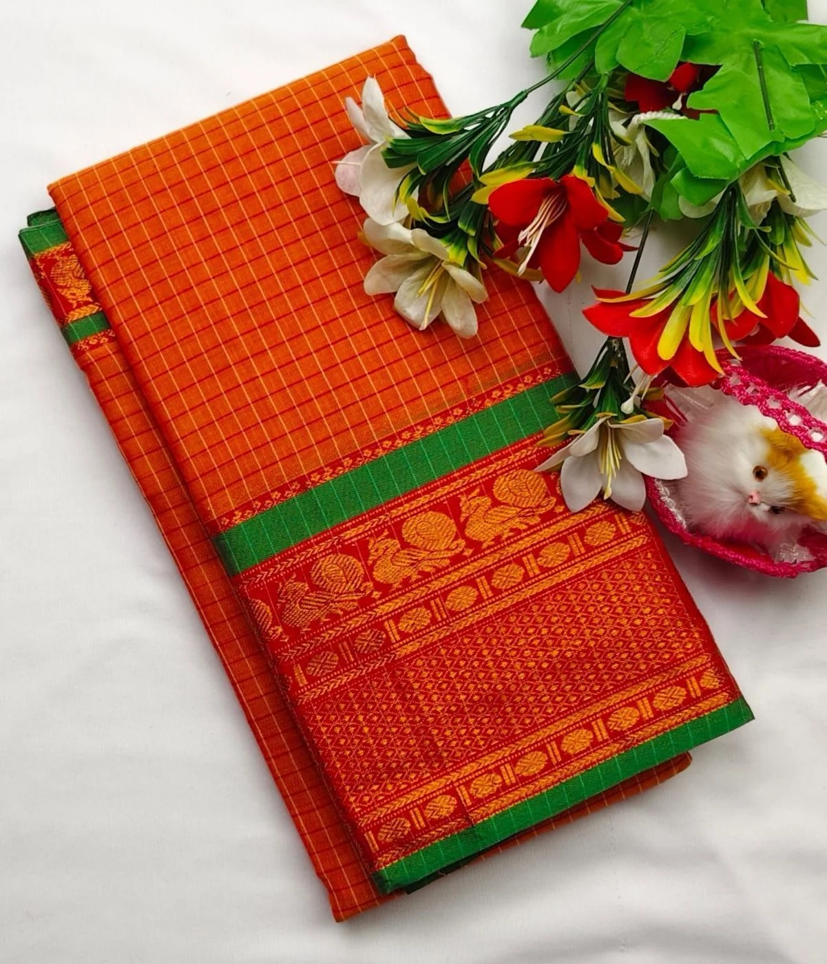 Narayanpet Checked Cotton Sarees 14