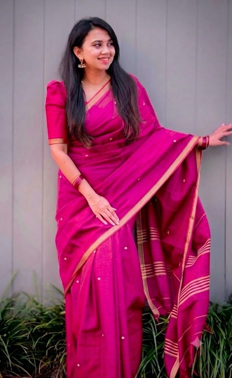 NARAYANPET Small border Sarees Wirthblouse 1