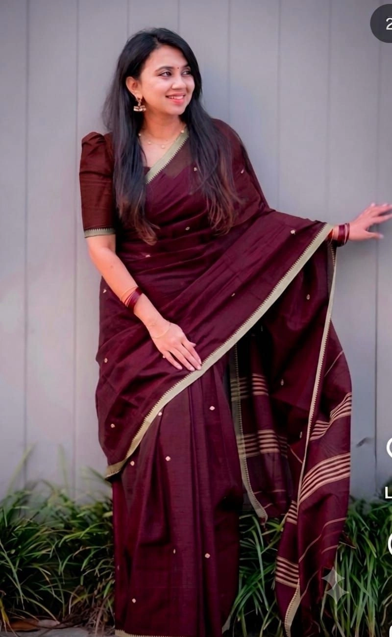 NARAYANPET Small border Sarees Wirthblouse 2