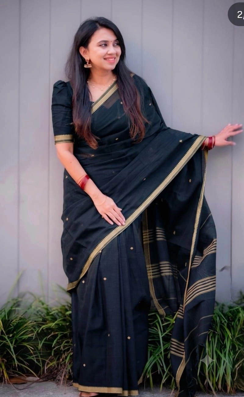 NARAYANPET Small border Sarees Wirthblouse 5