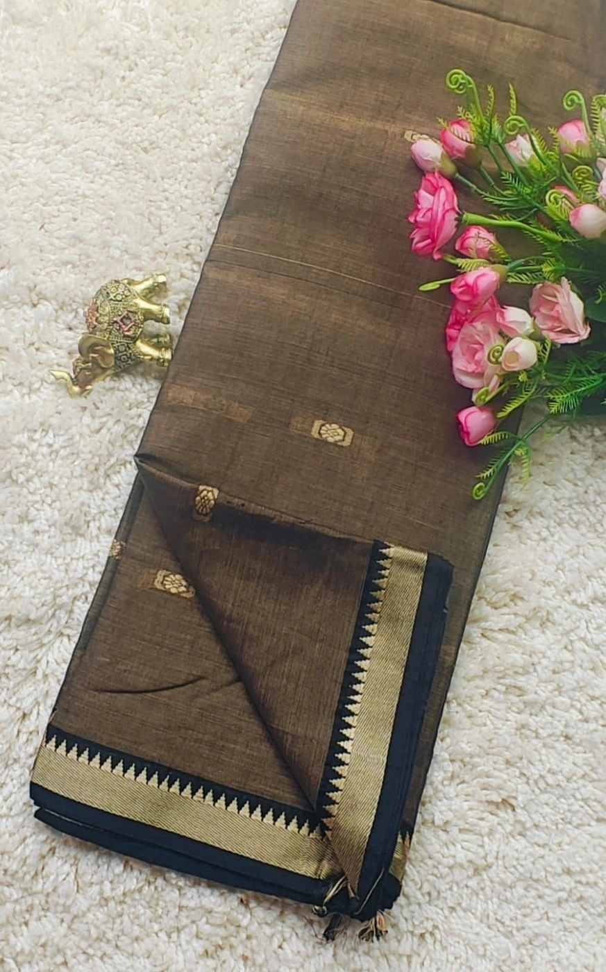 NARAYANPET Small border Sarees Wirthblouse 7
