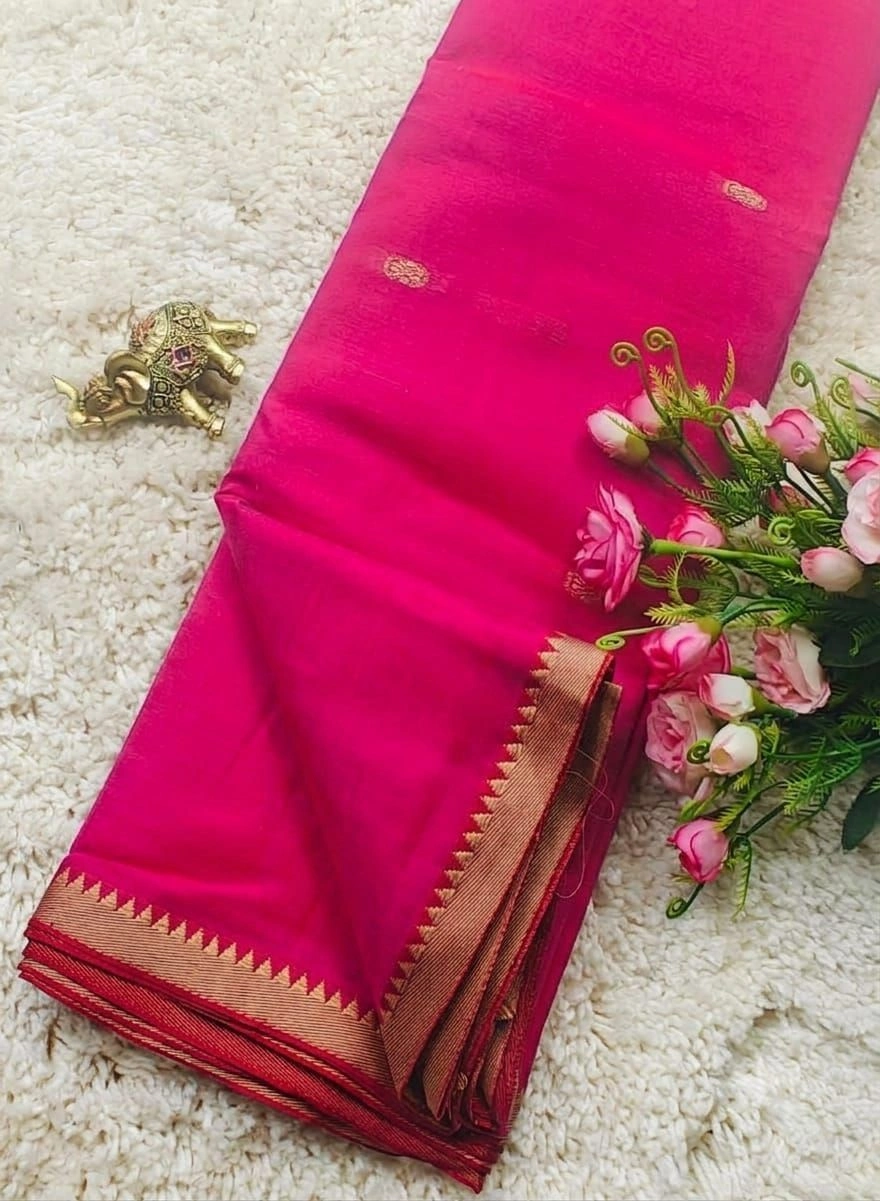 NARAYANPET Small border Sarees Wirthblouse 9