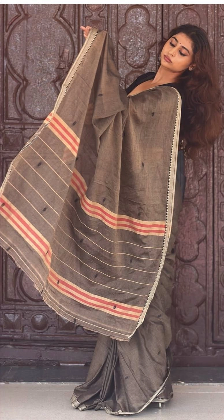 NARAYANPET Small border Sarees Wirthblouse 12
