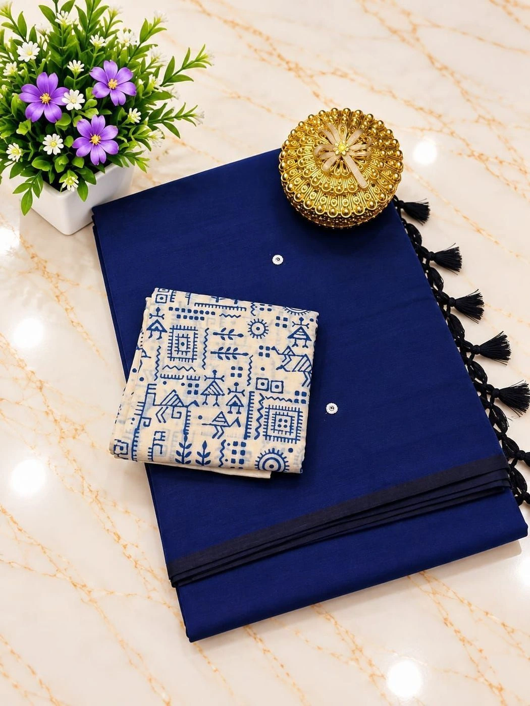 NEW LAUNCH😍

🧶 *southcottonmix plain saree with mirror  work  saree 15