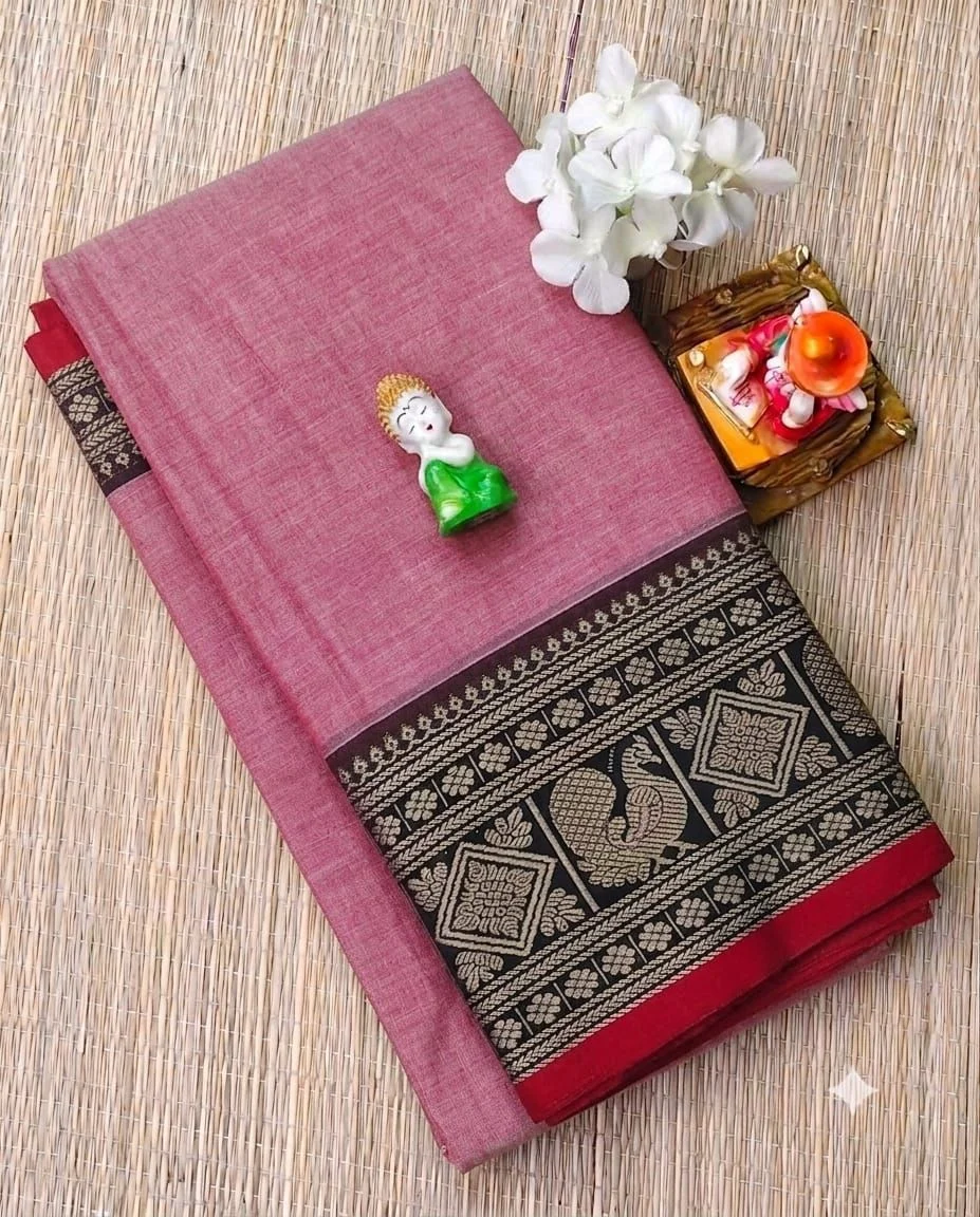 Narayanapet Checked Cotton Sarees Withblouse 15