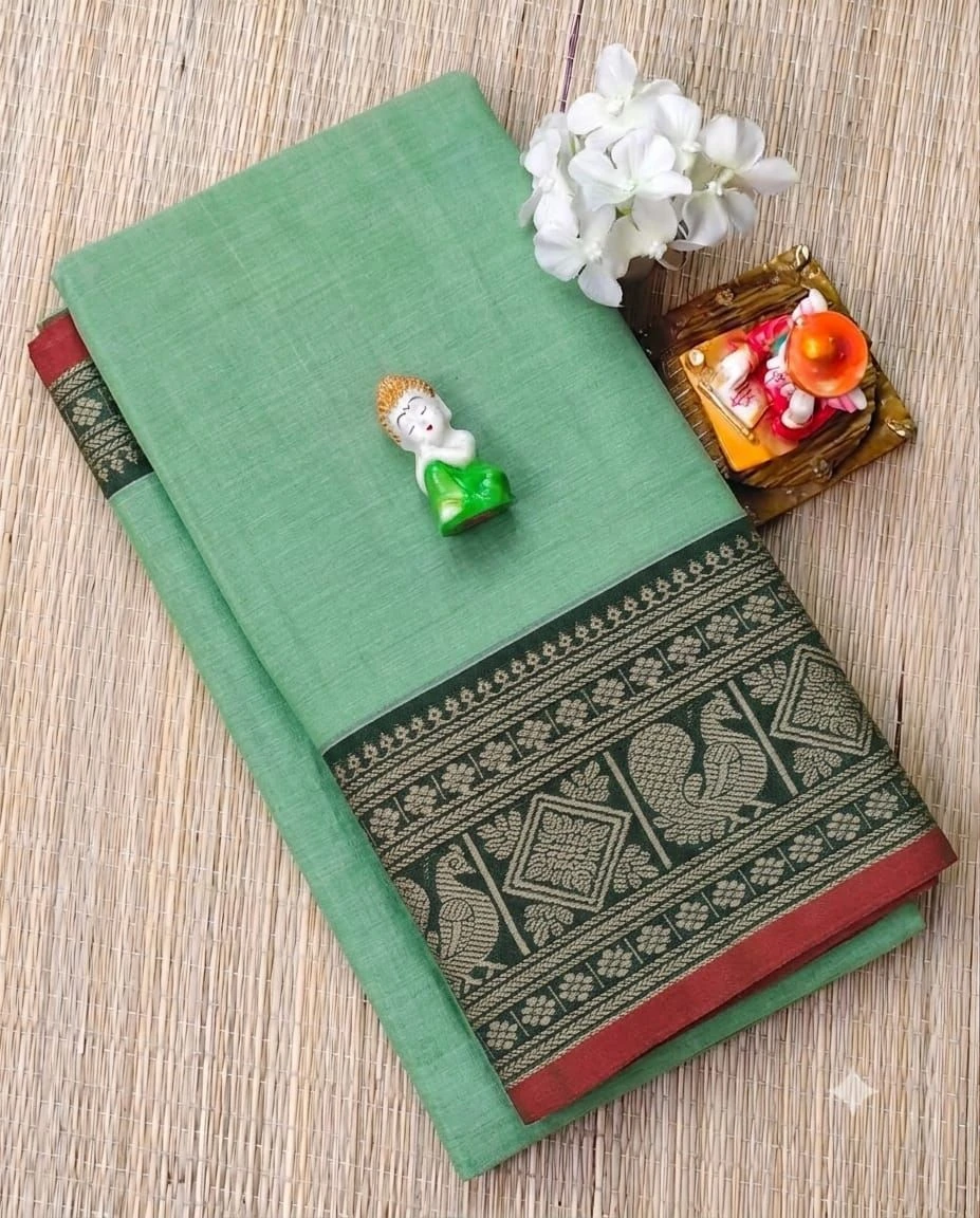 Narayanapet Checked Cotton Sarees Withblouse 16