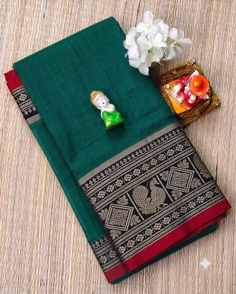 Narayanapet Checked Cotton Sarees Withblouse 18