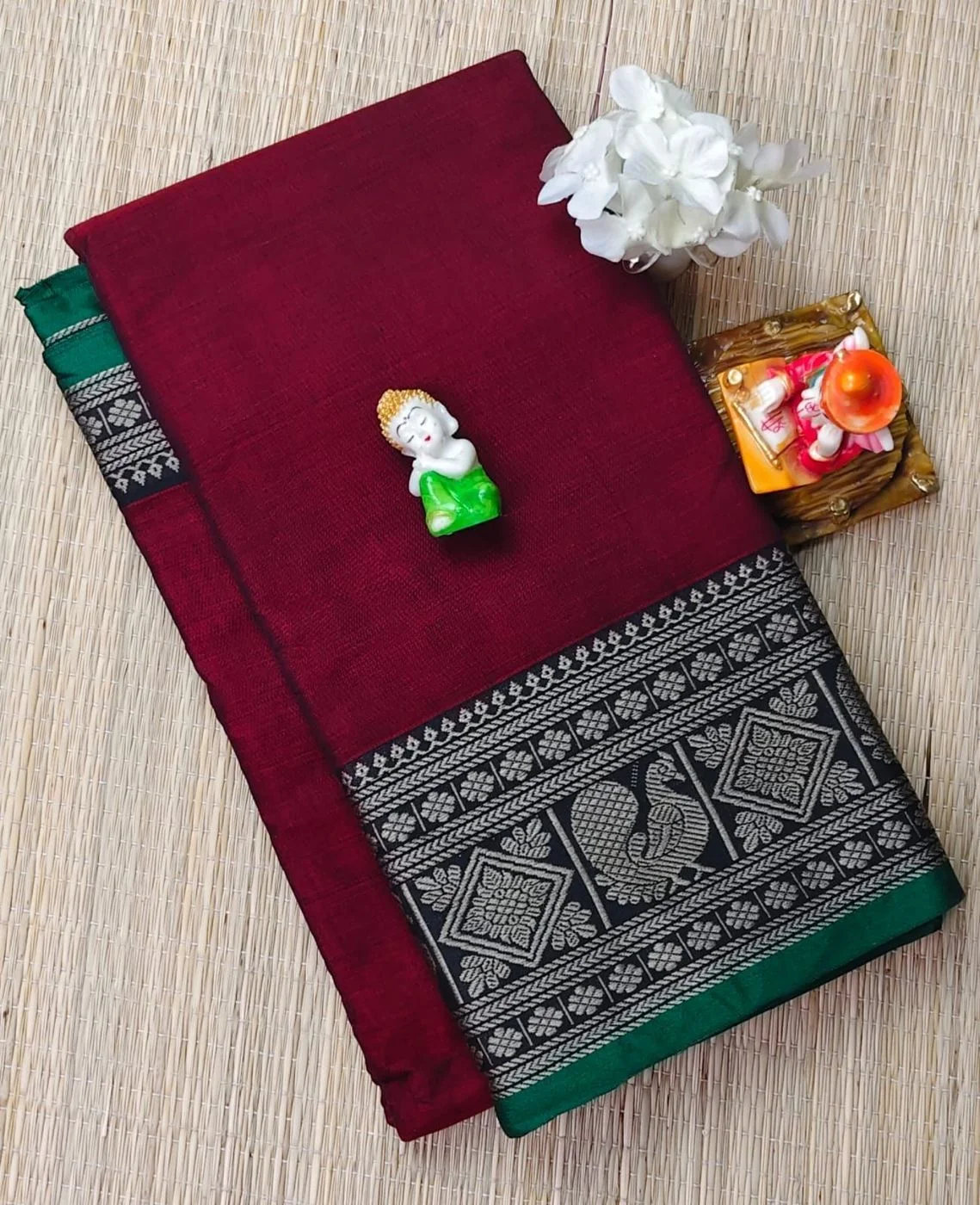 Narayanapet Checked Cotton Sarees Withblouse 19