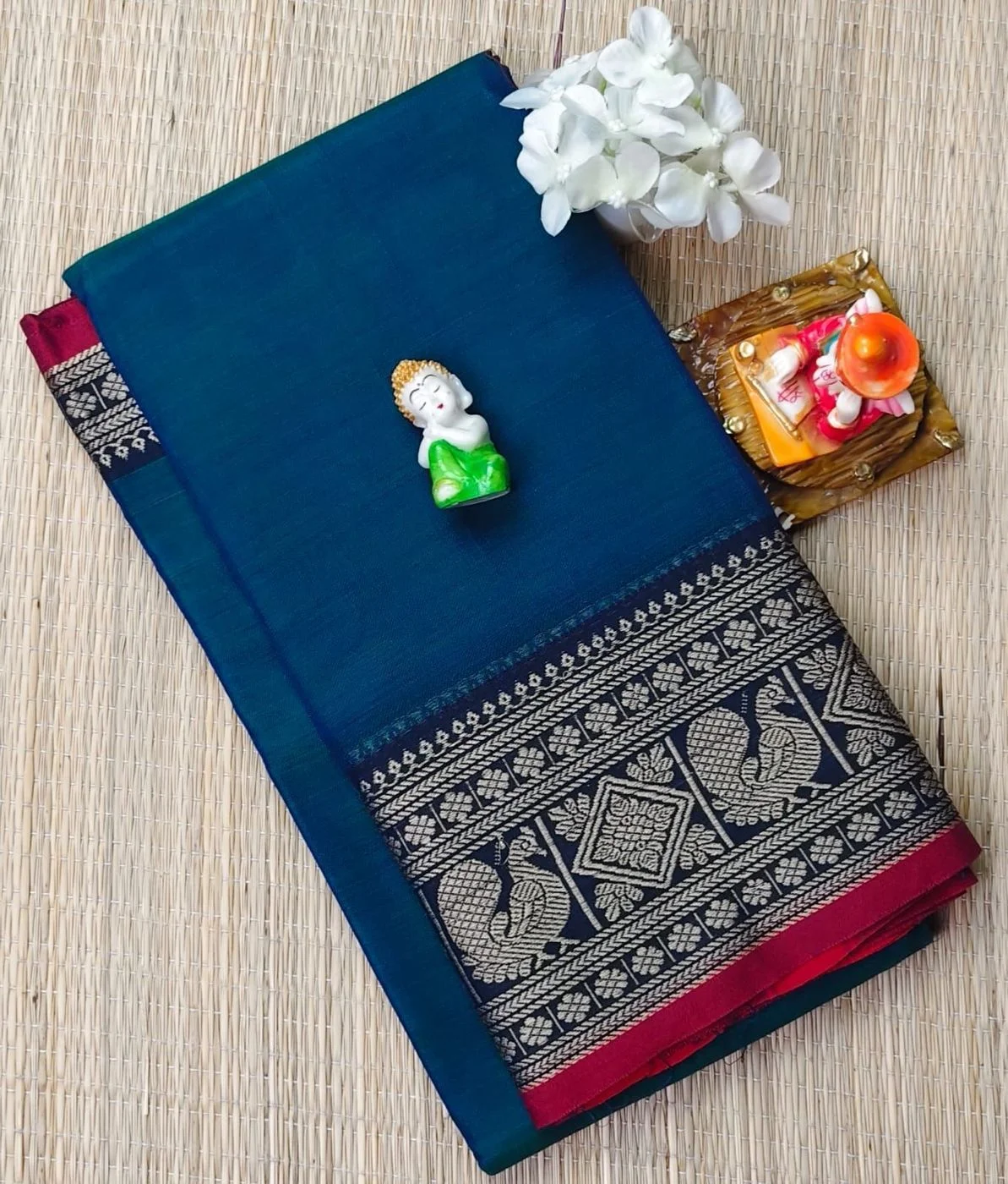 Narayanapet Checked Cotton Sarees Withblouse 20