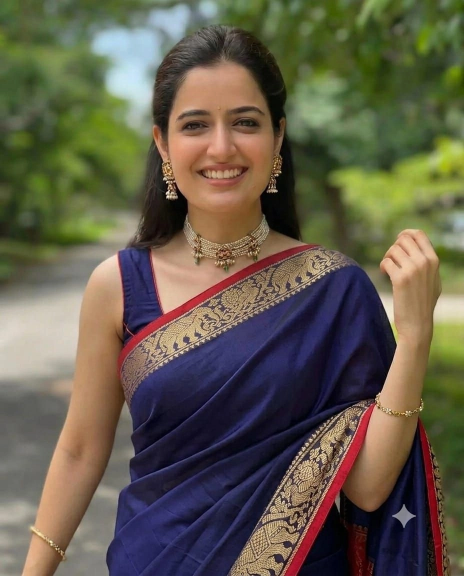 Narayanpet Cotton Plain Sarees Wirthblouse 1