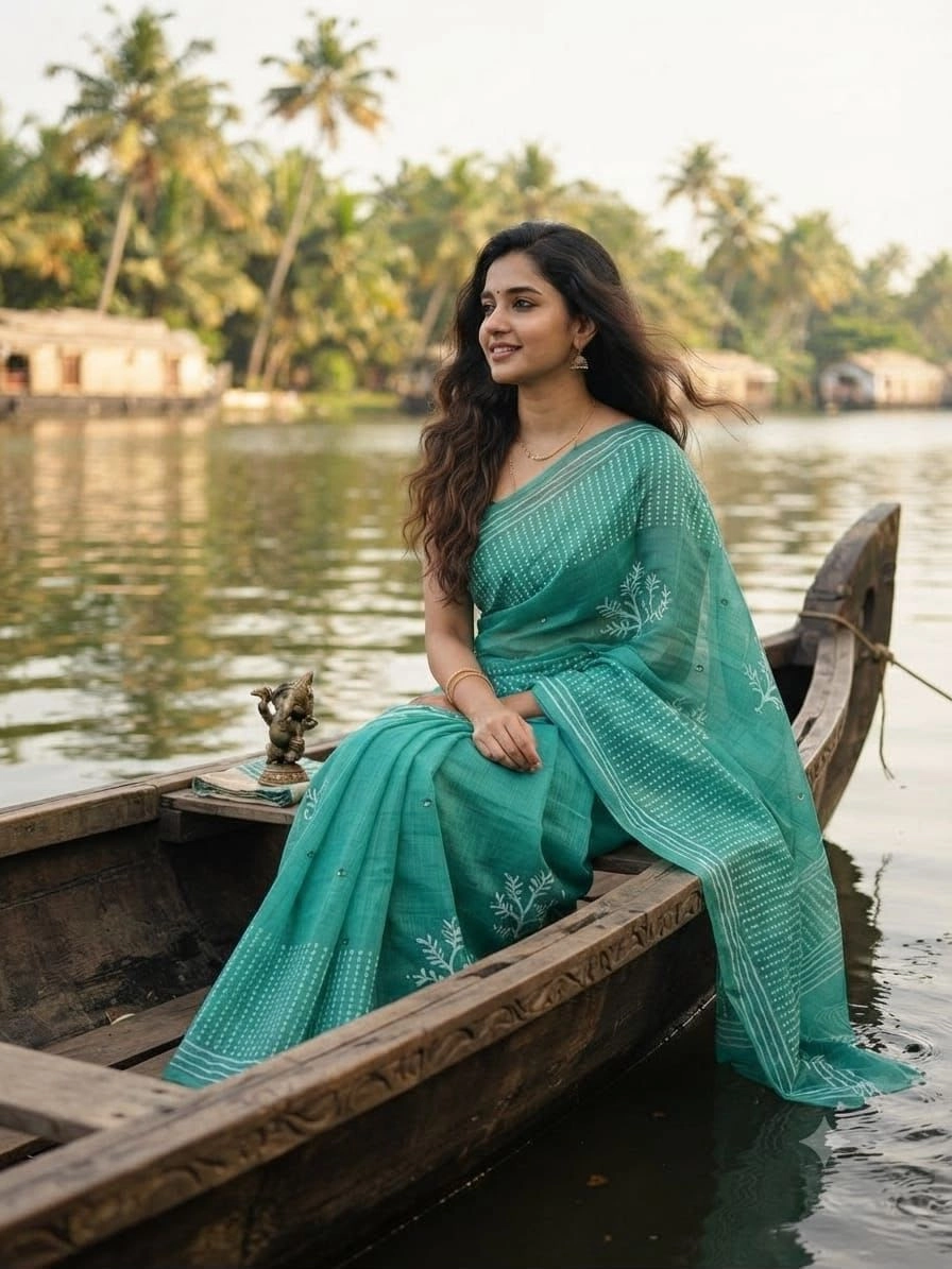 🌹 *PURE LINEN COTTON SAREES 1
