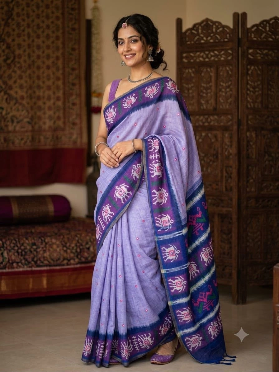 🌹 *PURE LINEN COTTON SAREES 4