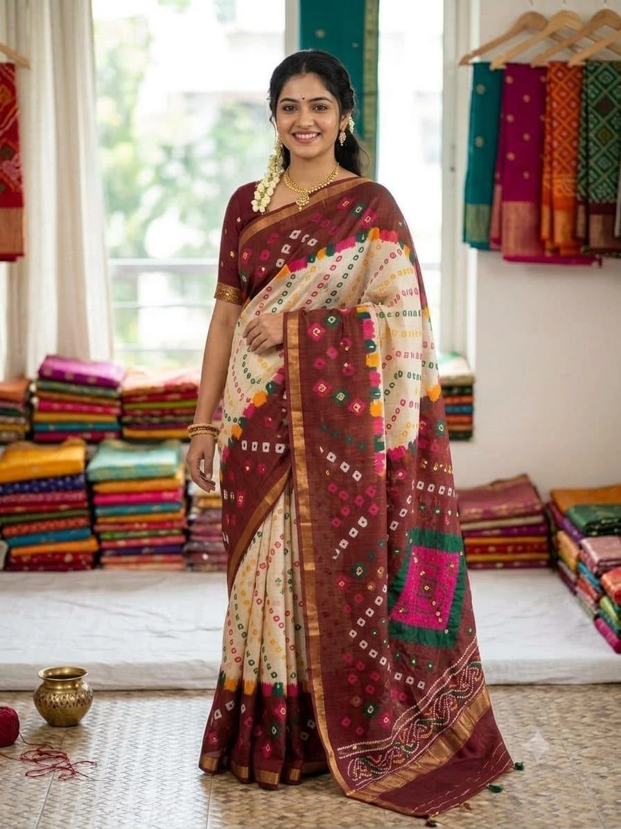 🌹 *PURE LINEN COTTON SAREES 6