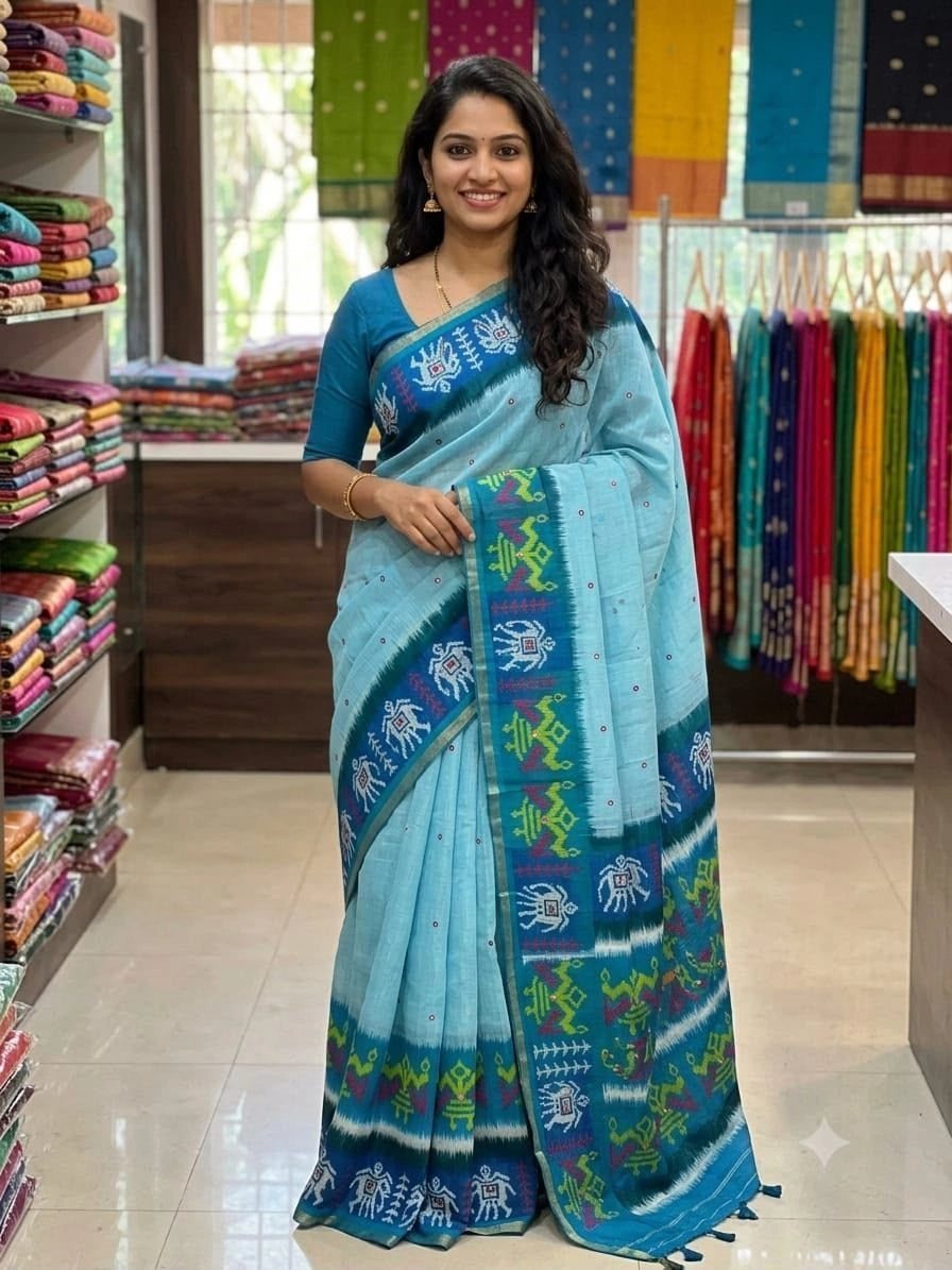 🌹 *PURE LINEN COTTON SAREES 7