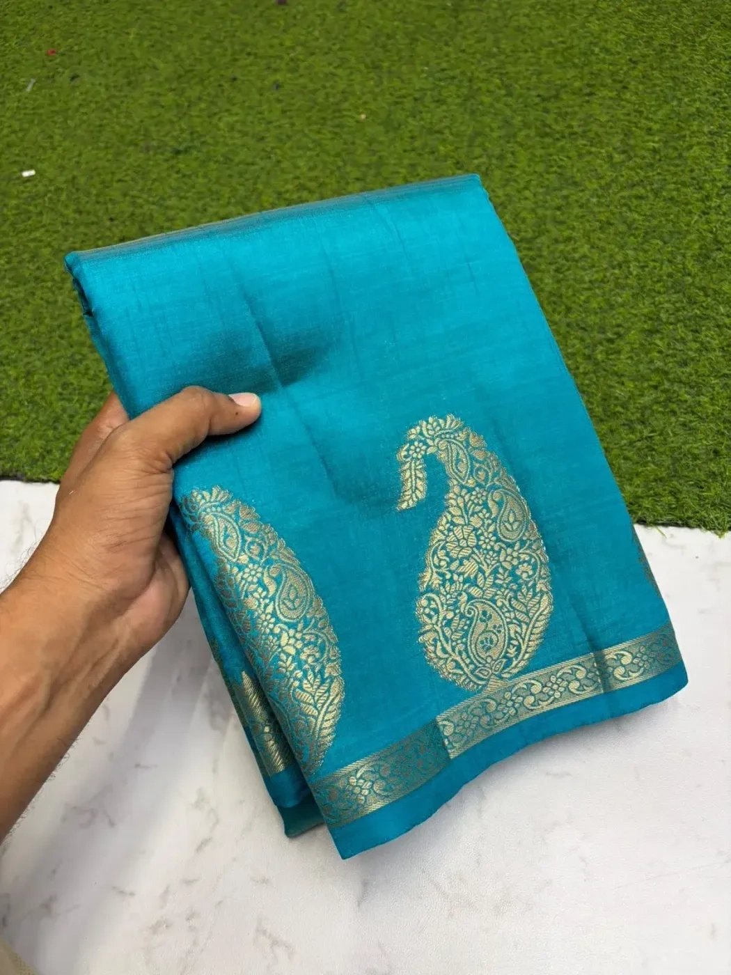 Tusser Silk Mango Sarees 2