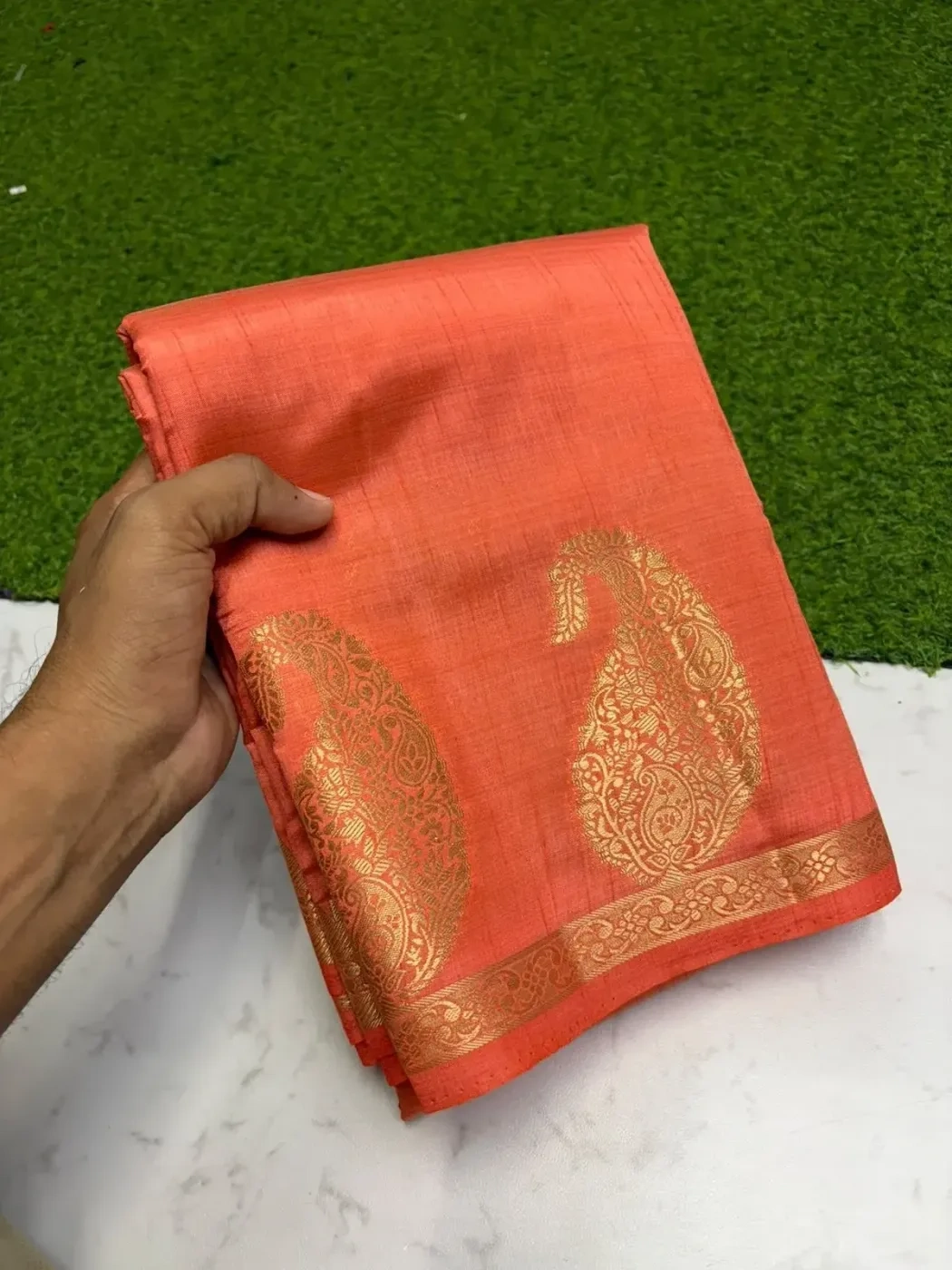 Tusser Silk Mango Sarees 3