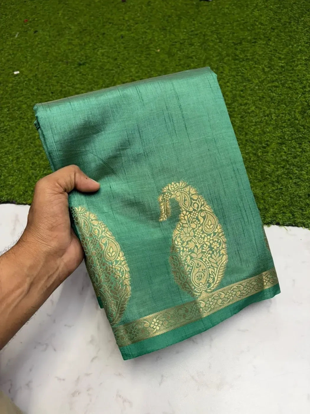 Tusser Silk Mango Sarees 4
