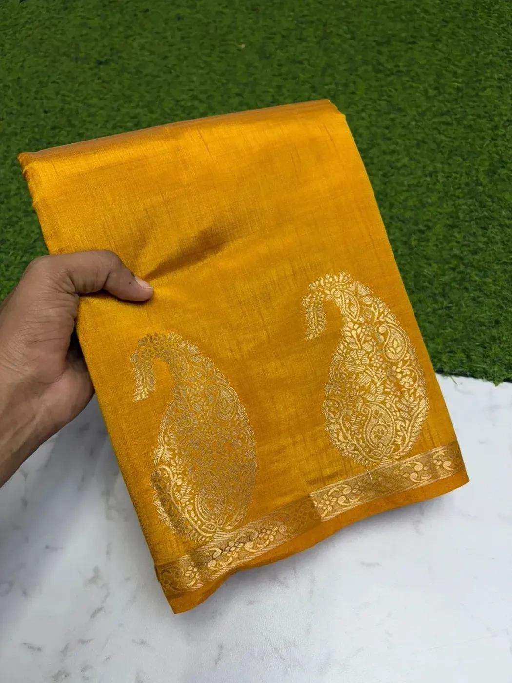 Tusser Silk Mango Sarees 5