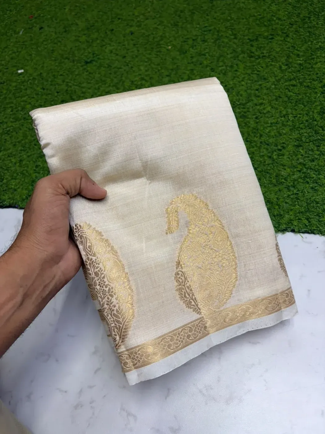 Tusser Silk Mango Sarees 8