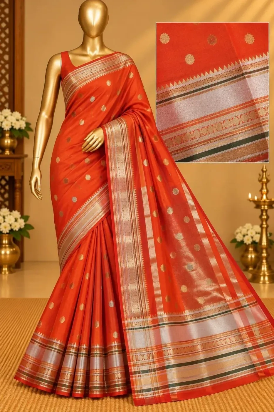 Banarasi Soft Silk Sarees Wirthblouse 1