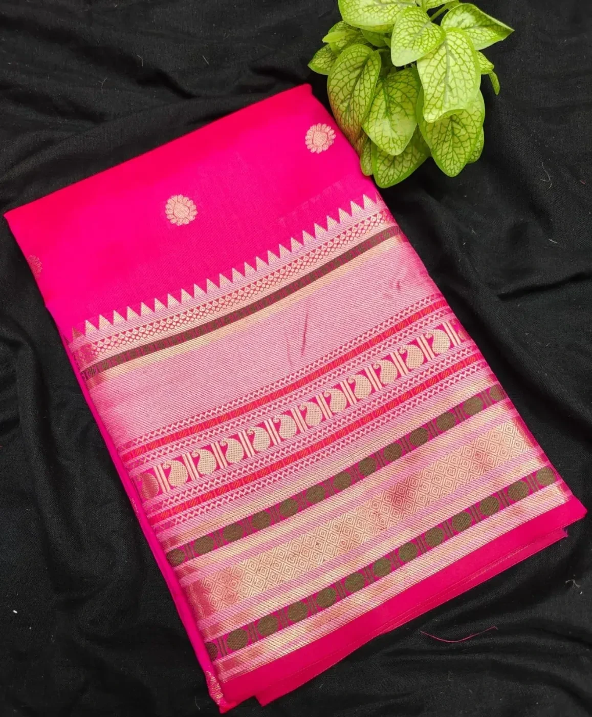 Banarasi Soft Silk Sarees Wirthblouse 4