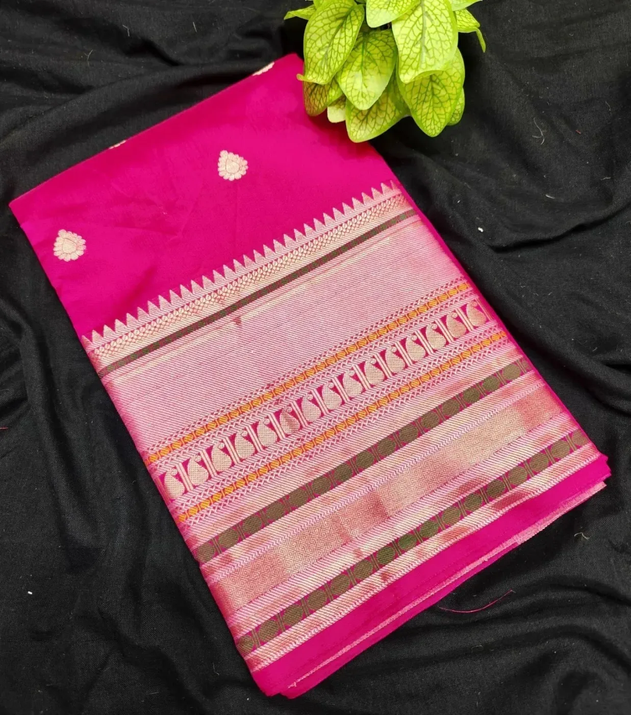 Banarasi Soft Silk Sarees Wirthblouse 14