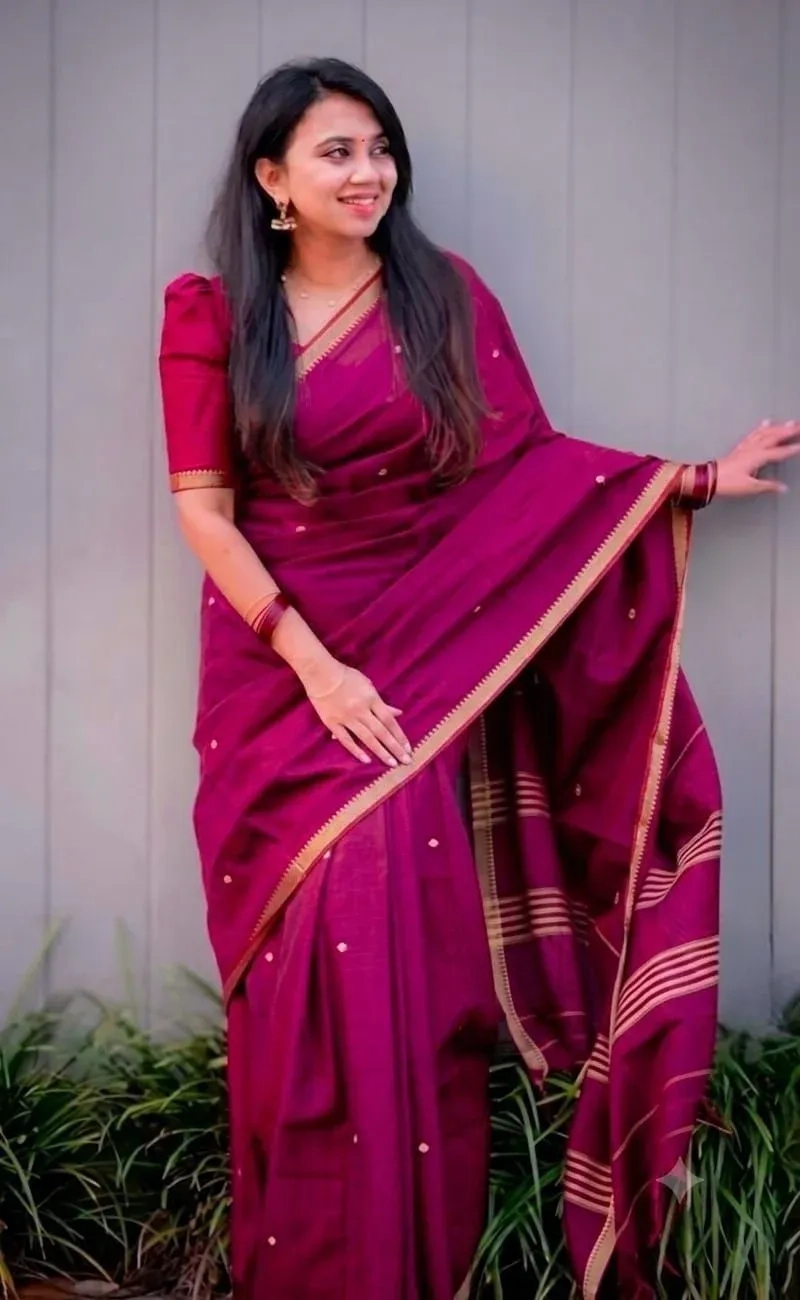 Narayanpet Cotton Plain Sarees 2