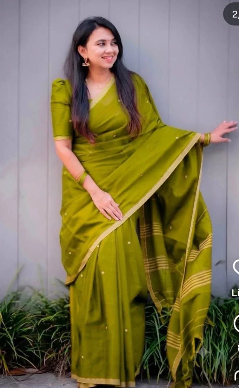 Narayanpet Cotton Plain Sarees 3