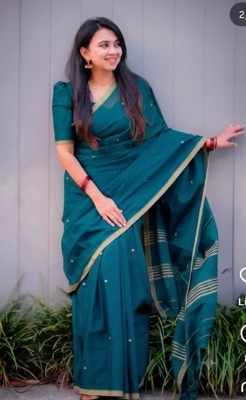 Narayanpet Cotton Plain Sarees 4