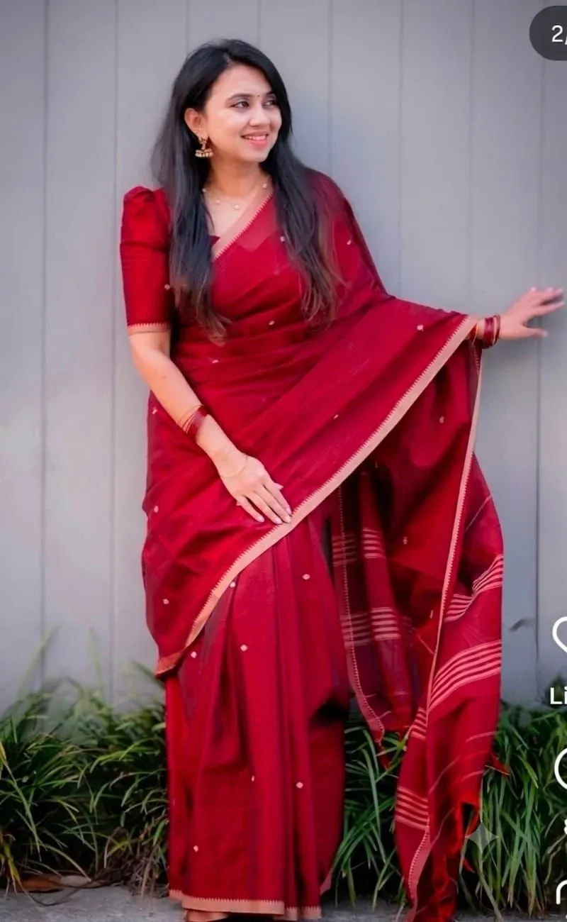 Narayanpet Cotton Plain Sarees 14
