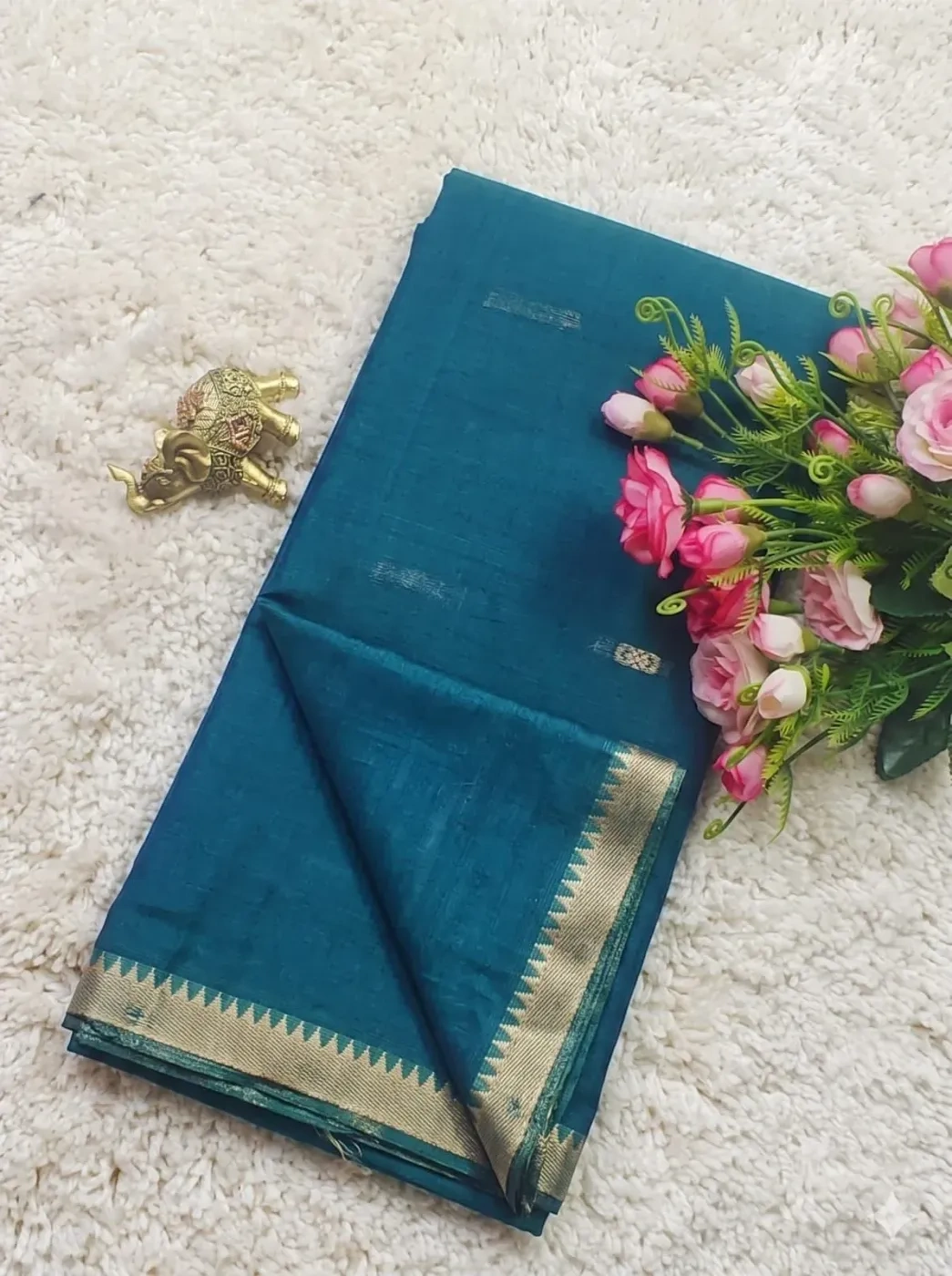 Narayanpet Cotton Plain Sarees 16