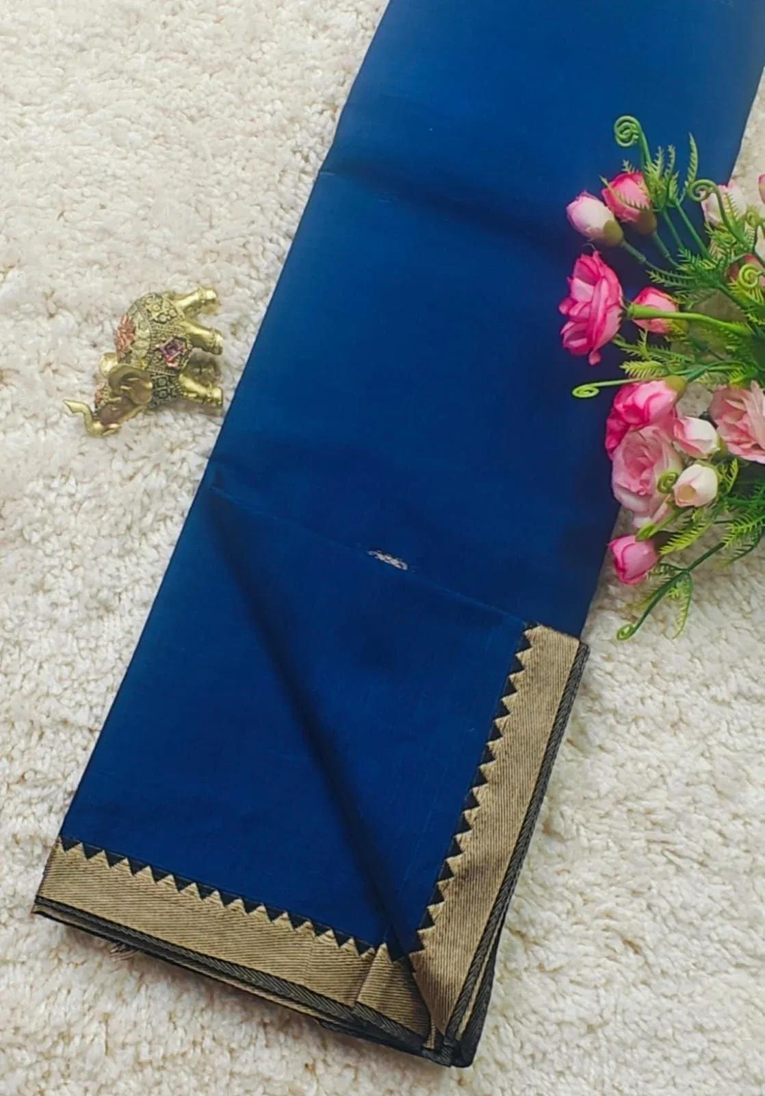 Narayanpet Cotton Plain Sarees 20