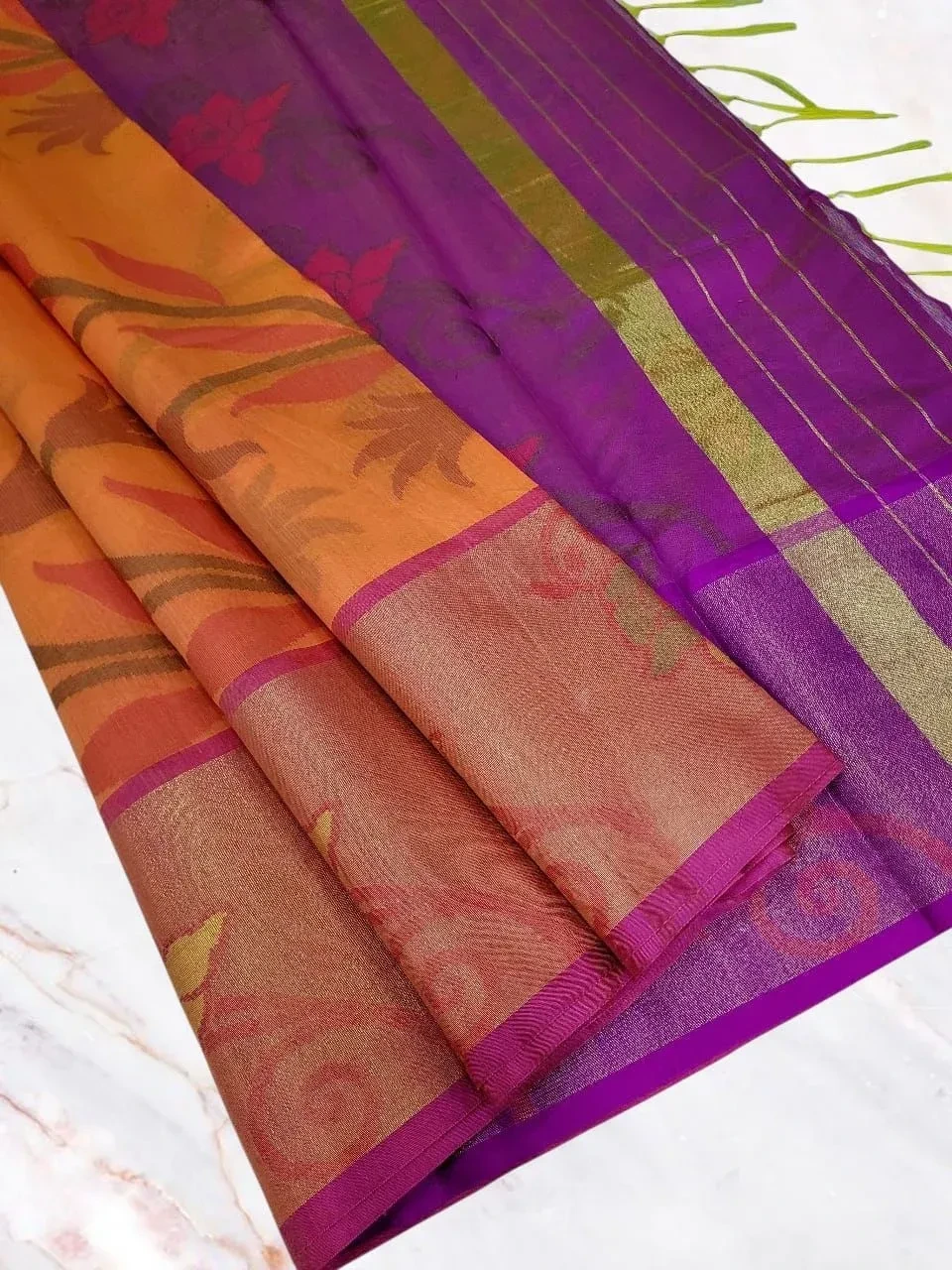 Elite Semi Chanderi Pochampally Sarees 8