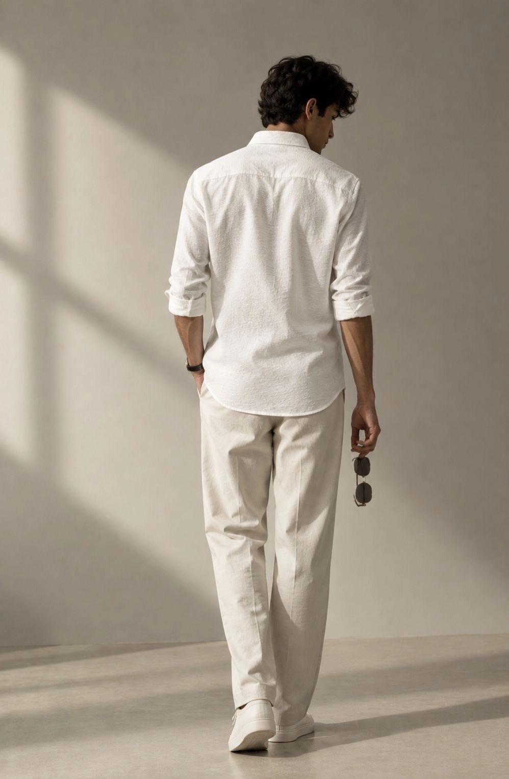 Premium White Textured Shirt 3