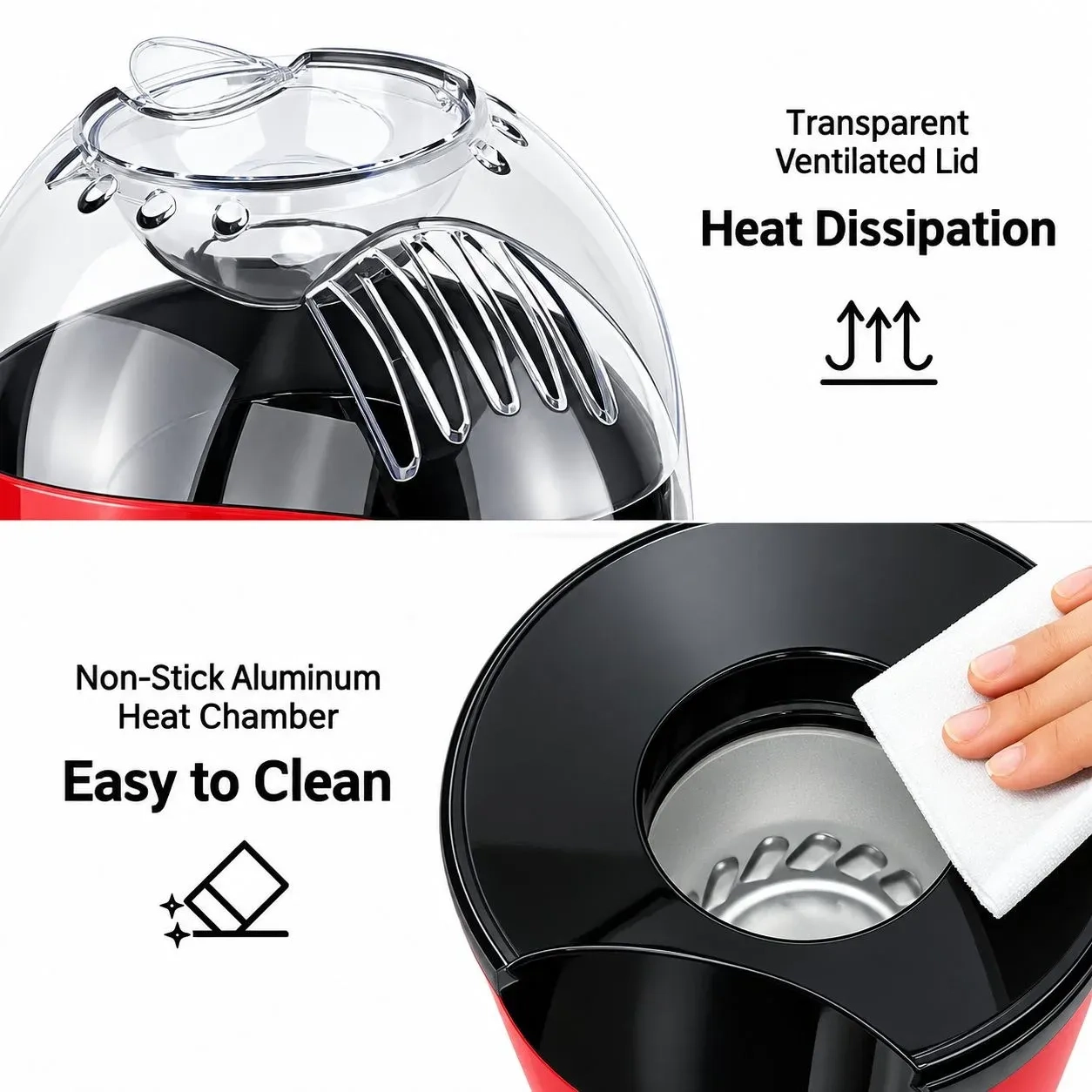 PORTABLE HOT AIR POPCORN MAKER 4