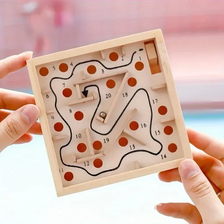 Wooden Labyrinth Board Game 1