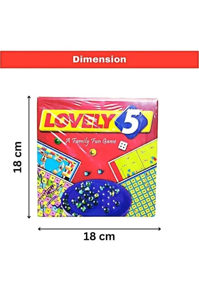 Lovely 5 in 1 Board Game 2