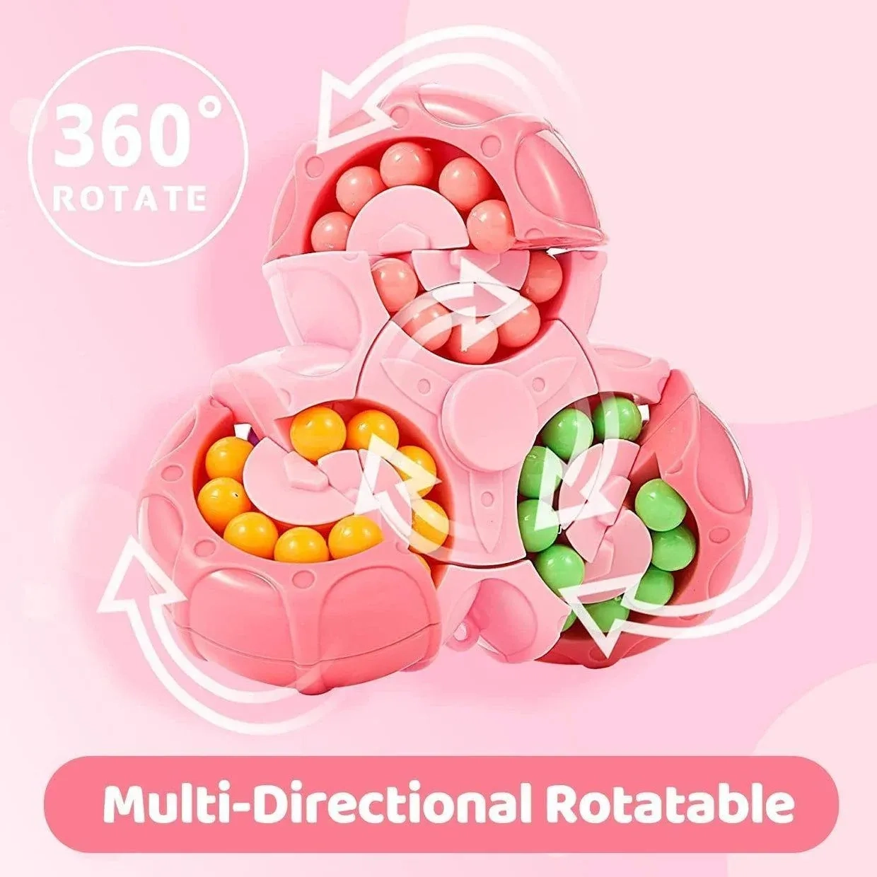 3D Magic Bean Rotating spinner puzzle (1pc) 2